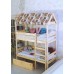 Кровать домик двухъярусная Baby-house 80х160