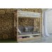 Кровать чердак с диваном из дерева 70x190