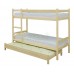 Двухъярусная кровать с выдвижным спальным местом 3 в 1 90х200