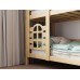Двухъярусная кровать домик Бэби люкс 80х190