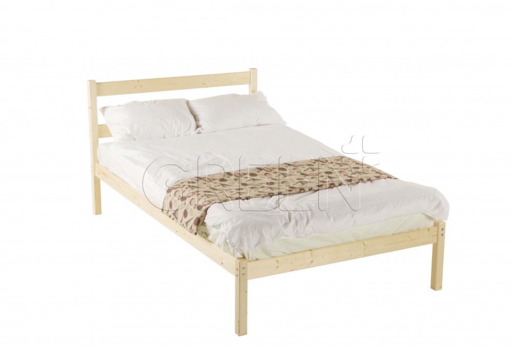 Двуспальная кровать одноярусная 140х200